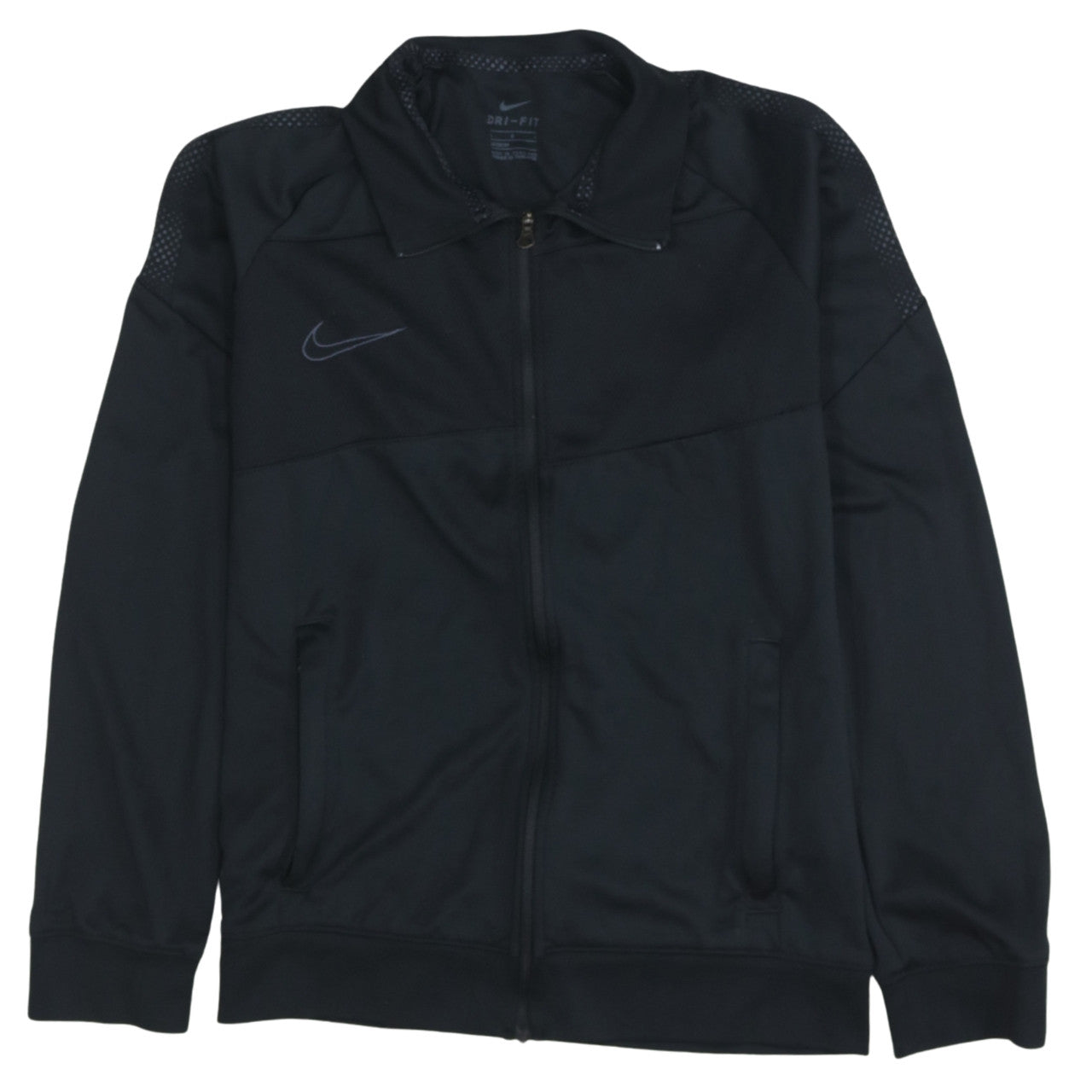 Nike Boys Black Dri-FIT Full Zip Hoodie Jacket L (147-158cm) Polyester