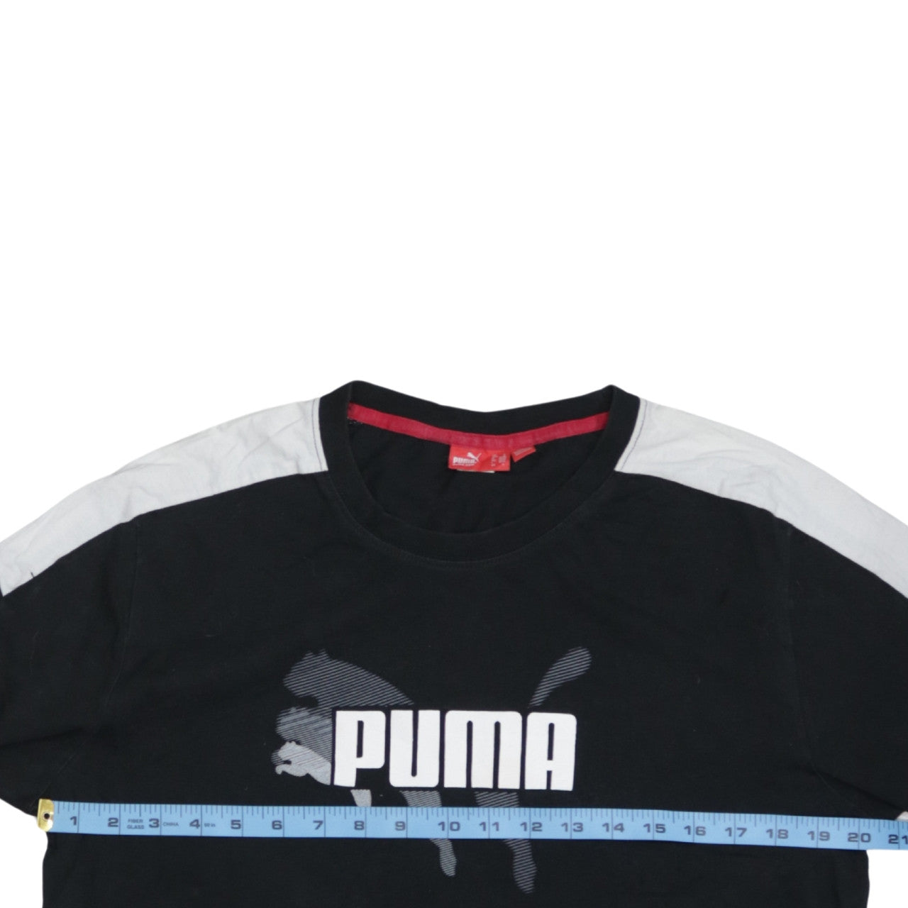 Puma Men's Black Long Sleeve Logo Sports T-Shirt Size L