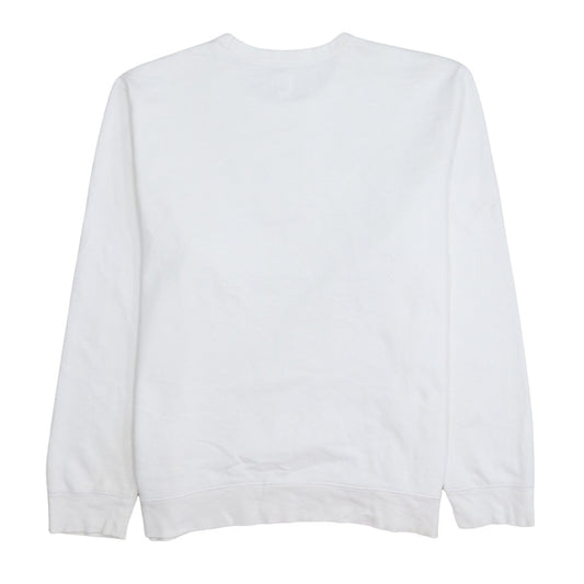 GAP Men’s White XL Logo Crew Neck Pullover Sweatshirt