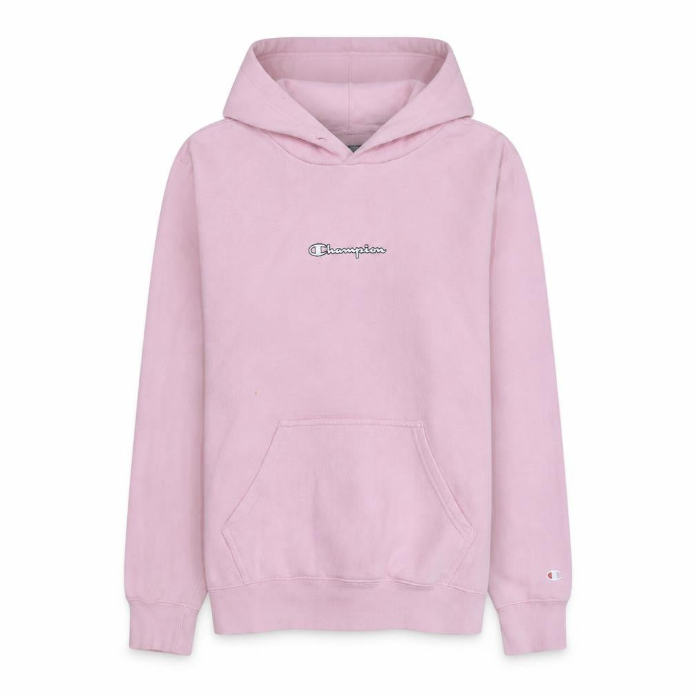 Champion Women's Pink Pullover Hoodie Small Cotton Blend Logo Sweatshirt