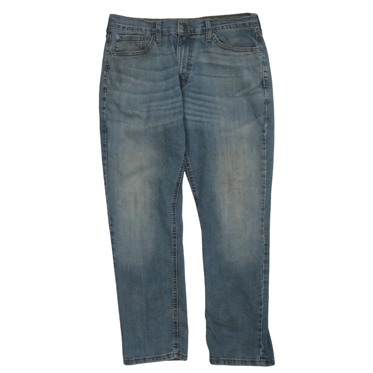 Levi's Men's Blue Medium Wash Straight Jeans Size 34x32