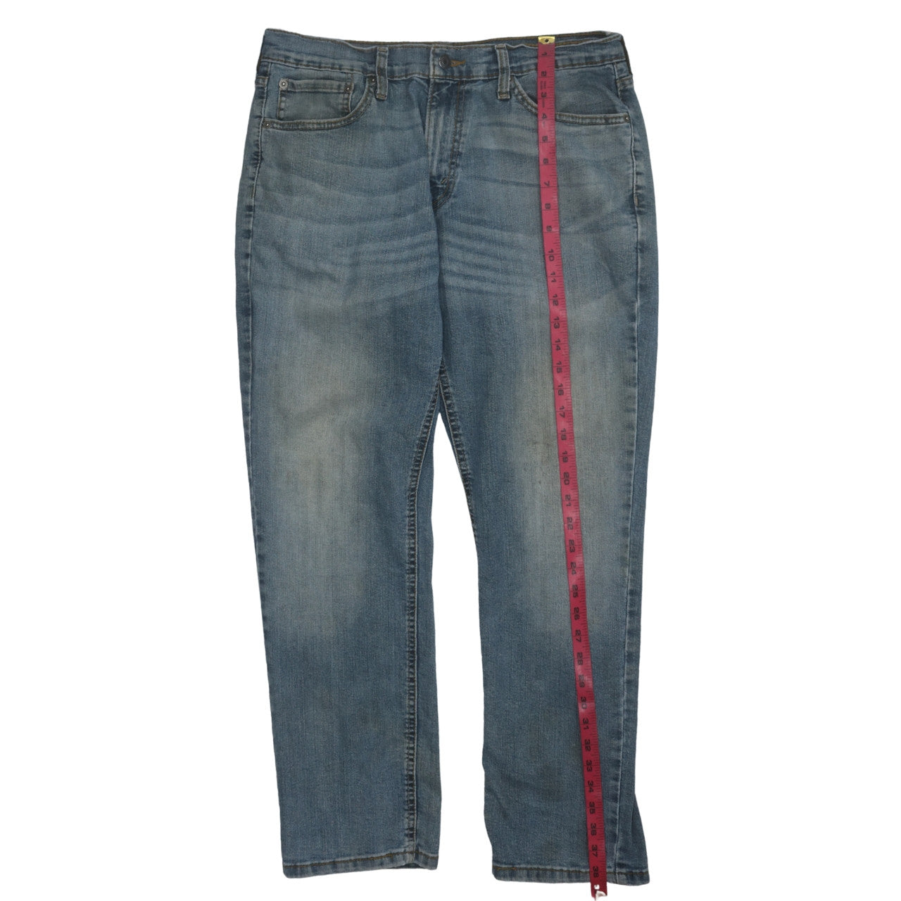 Levi's Men's Blue Medium Wash Straight Jeans Size 34x32