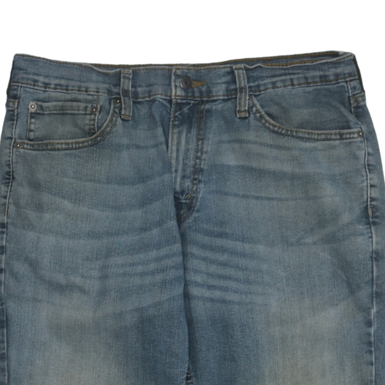 Levi's Men's Blue Medium Wash Straight Jeans Size 34x32