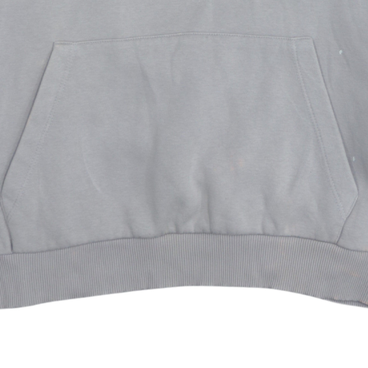 Bershka Men's Grey Pullover Hoodie L Romantic Skull Graphic