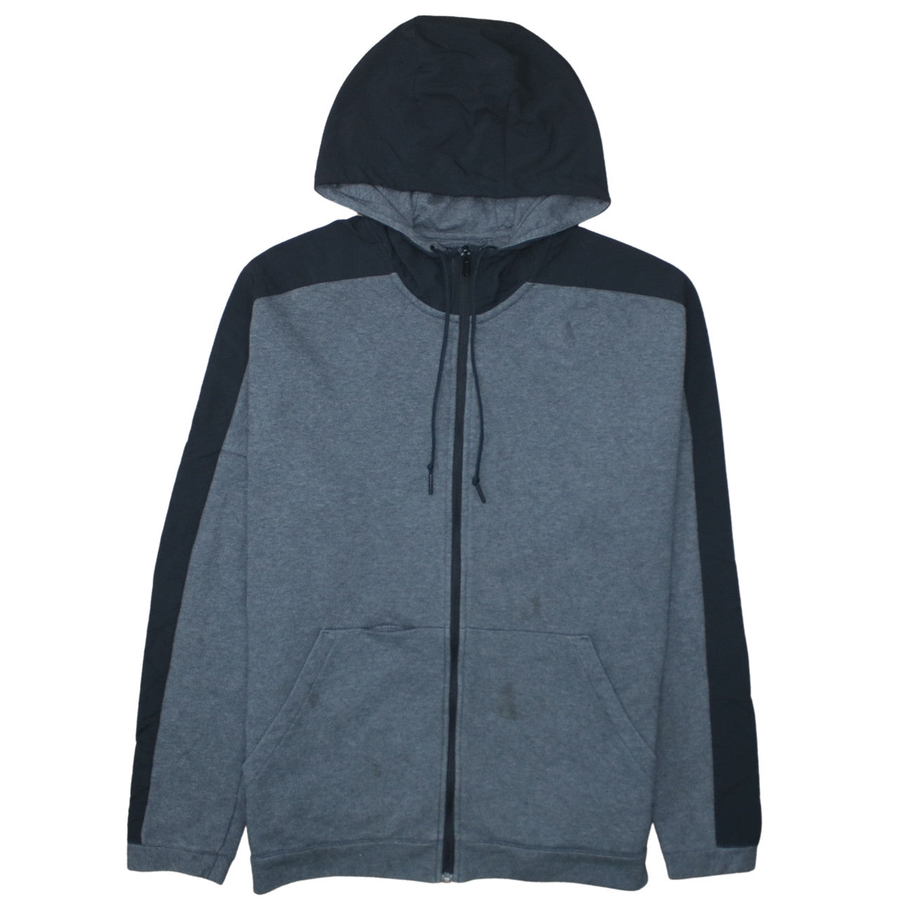adidas Men's Grey Full Zip Hoodie Size L Sports Fleece