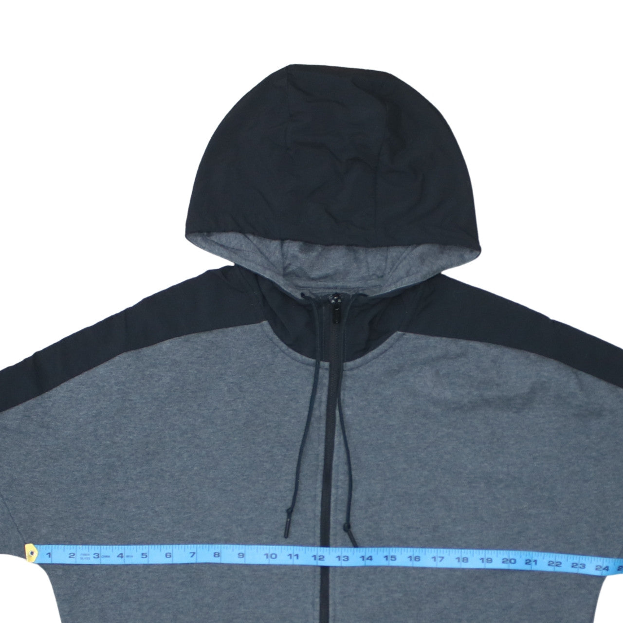 adidas Men's Grey Full Zip Hoodie Size L Sports Fleece