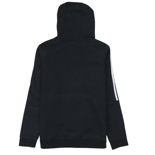 Adidas Boys Black Pullover Hoodie 11-12 Years Classic Three Stripes