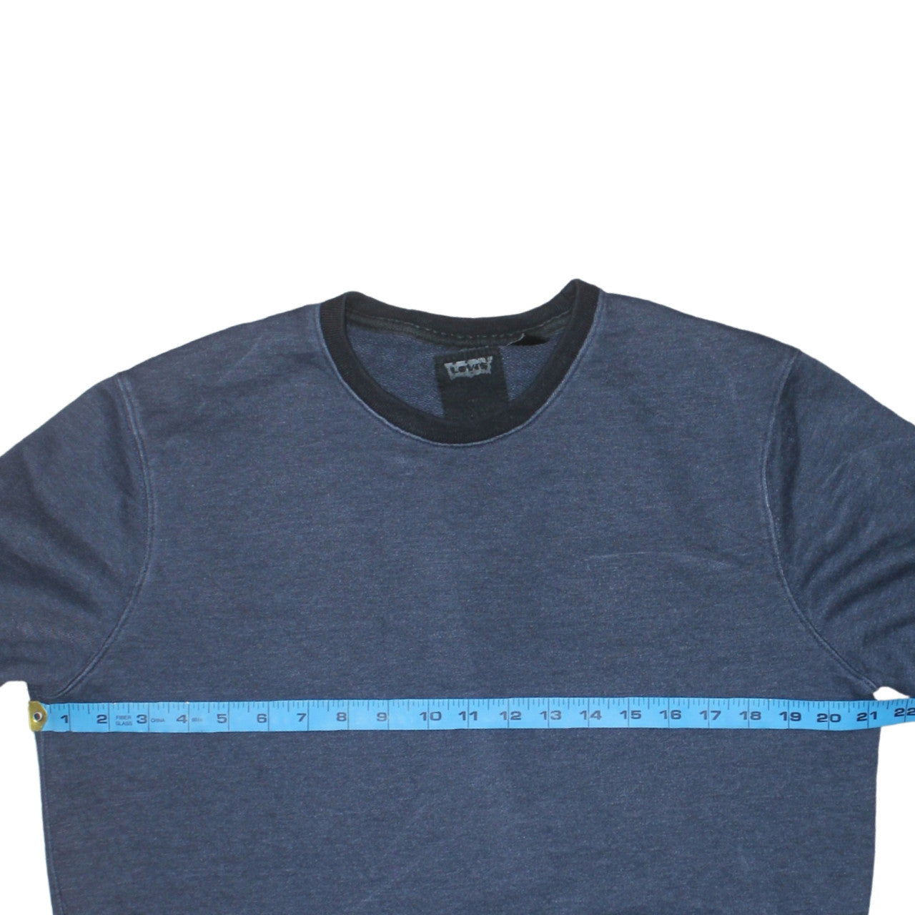 Levi's Men's Blue Crew Neck Fleece Sweatshirt Size M