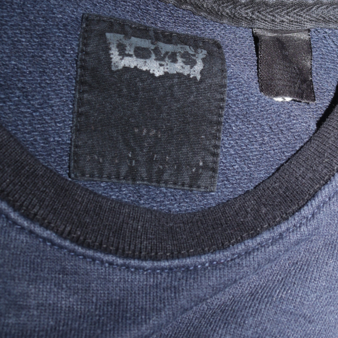 Levi's Men's Blue Crew Neck Fleece Sweatshirt Size M
