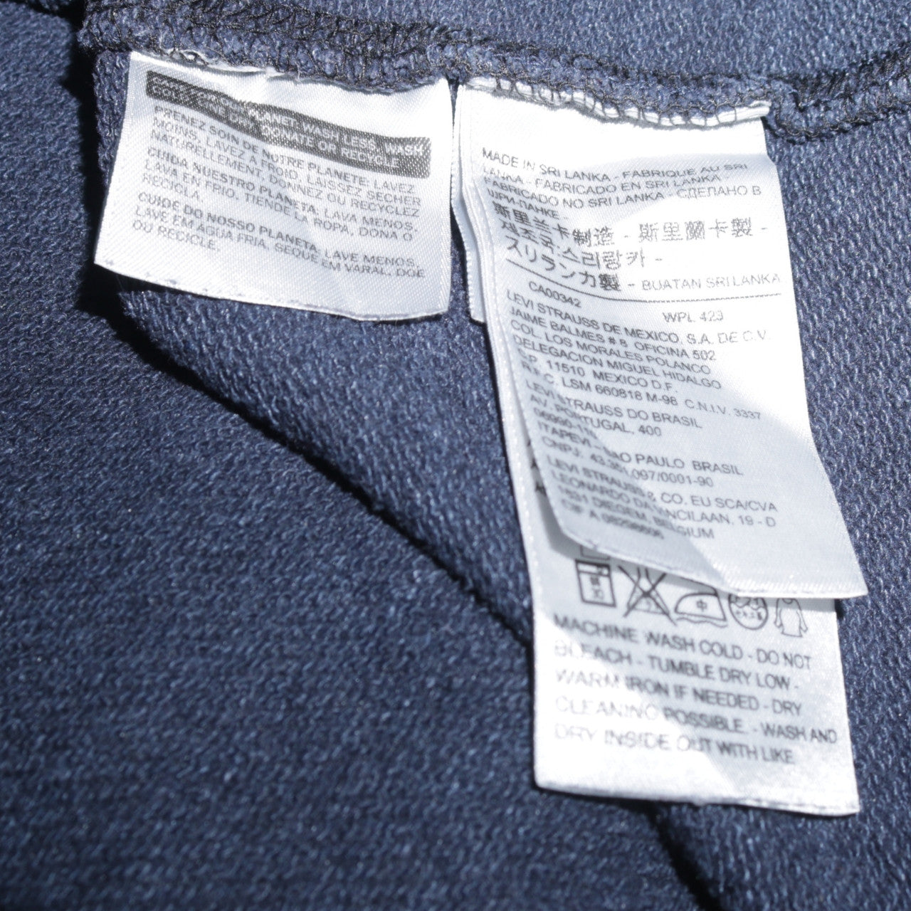 Levi's Men's Blue Crew Neck Fleece Sweatshirt Size M