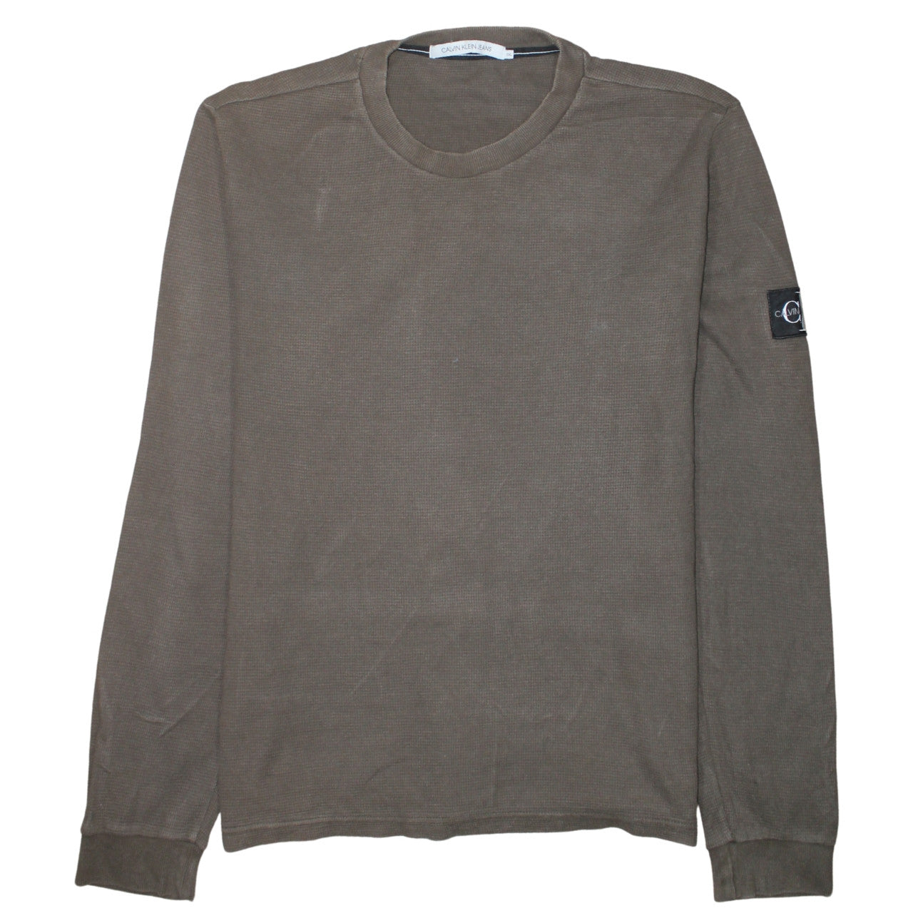 Calvin Klein Jeans Men's Brown 2XL Cotton Crew Neck Sweatshirt