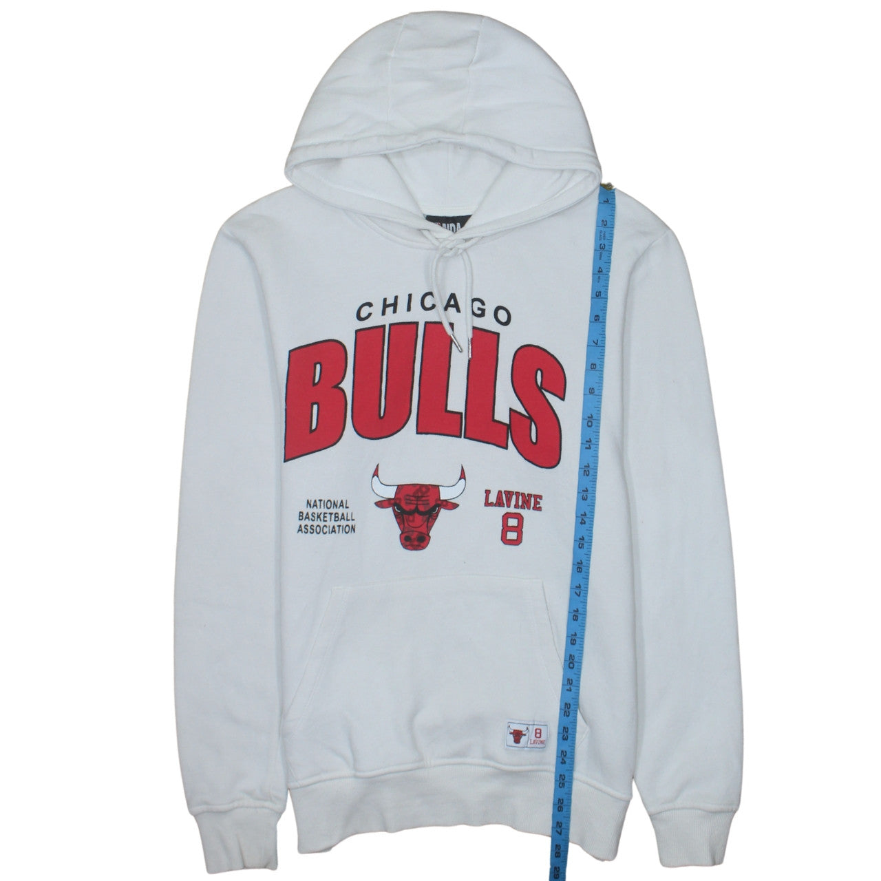 Primark NBA Chicago Bulls White Pullover Hoodie Men's L Graphic