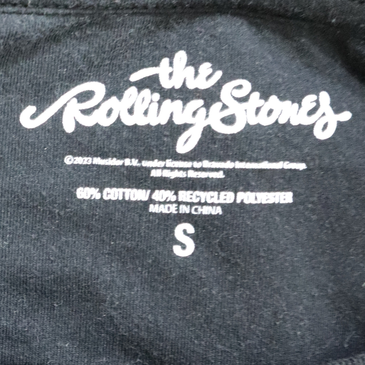The Rolling Stones Men's Black Graphic Pullover Sweatshirt Size S