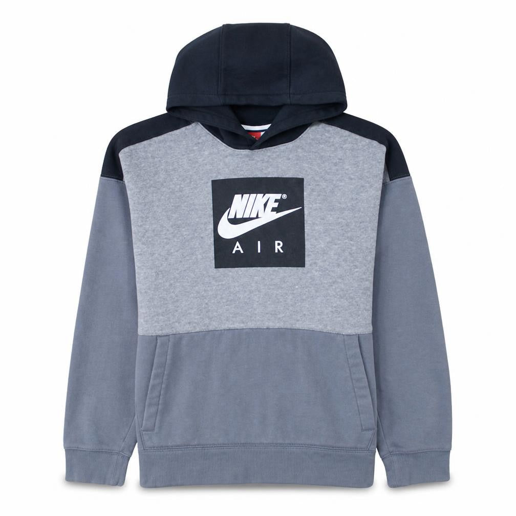 Nike Boys Grey Colourblock Pullover Hoodie XL 13-15 Years