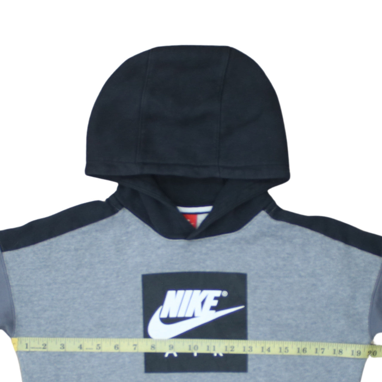 Nike Boys Grey Colourblock Pullover Hoodie XL 13-15 Years