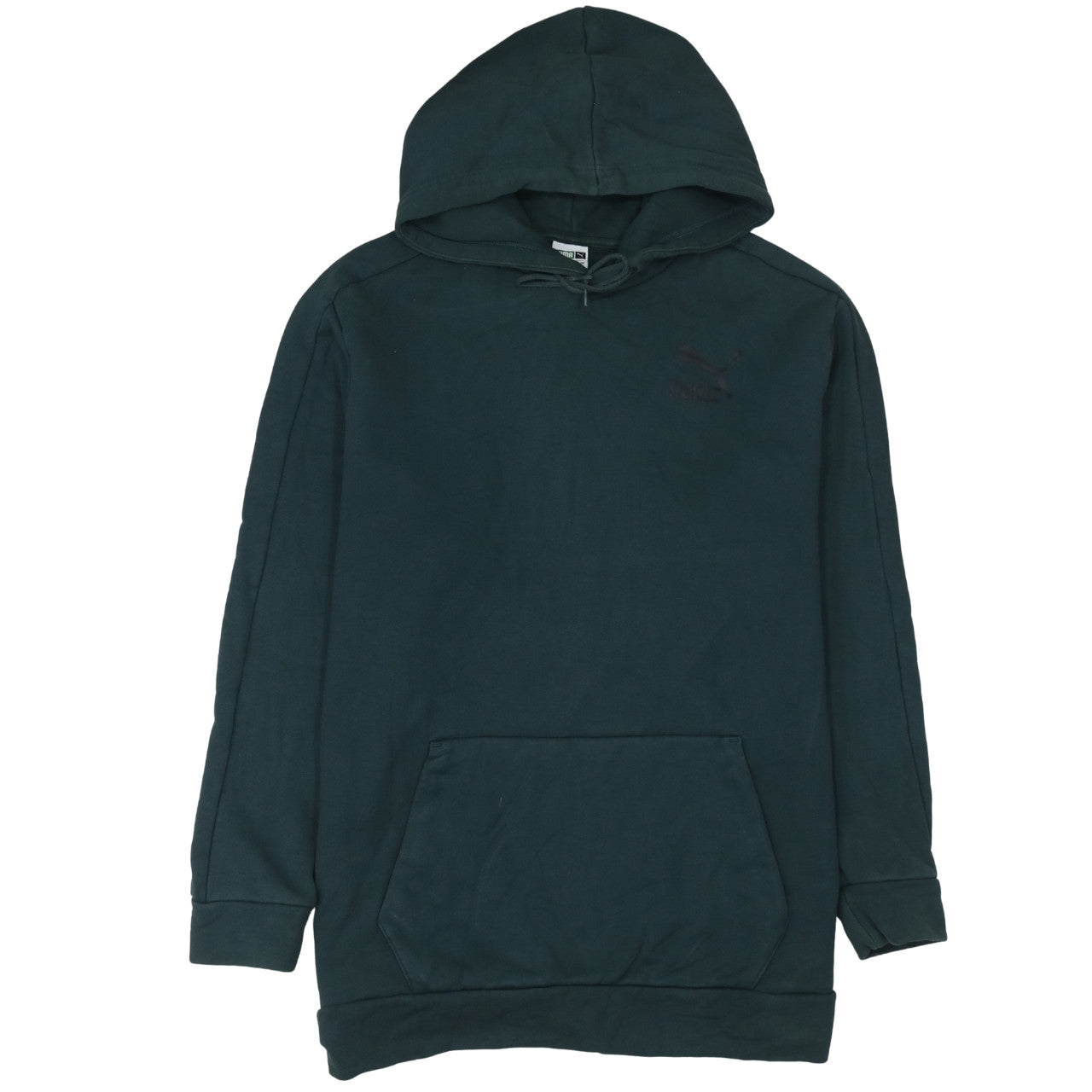 Puma Men’s Green Pullover Hoodie Size L Fleece Regular Fit