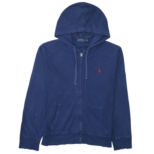 Polo Ralph Lauren Men's Blue Full Zip Hoodie XL Classic Cotton