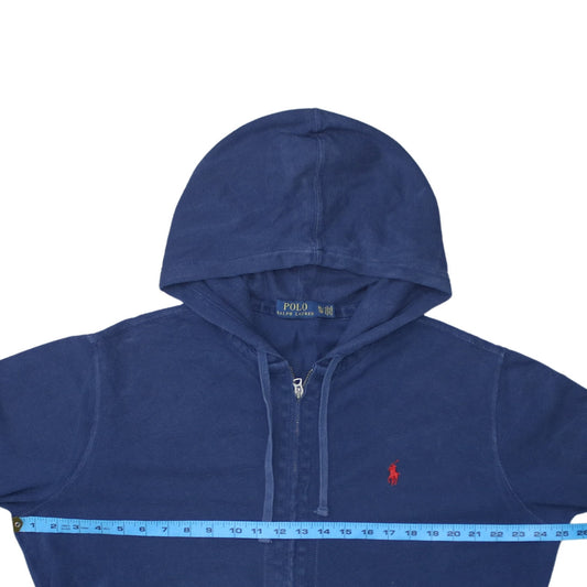 Polo Ralph Lauren Men's Blue Full Zip Hoodie XL Classic Cotton