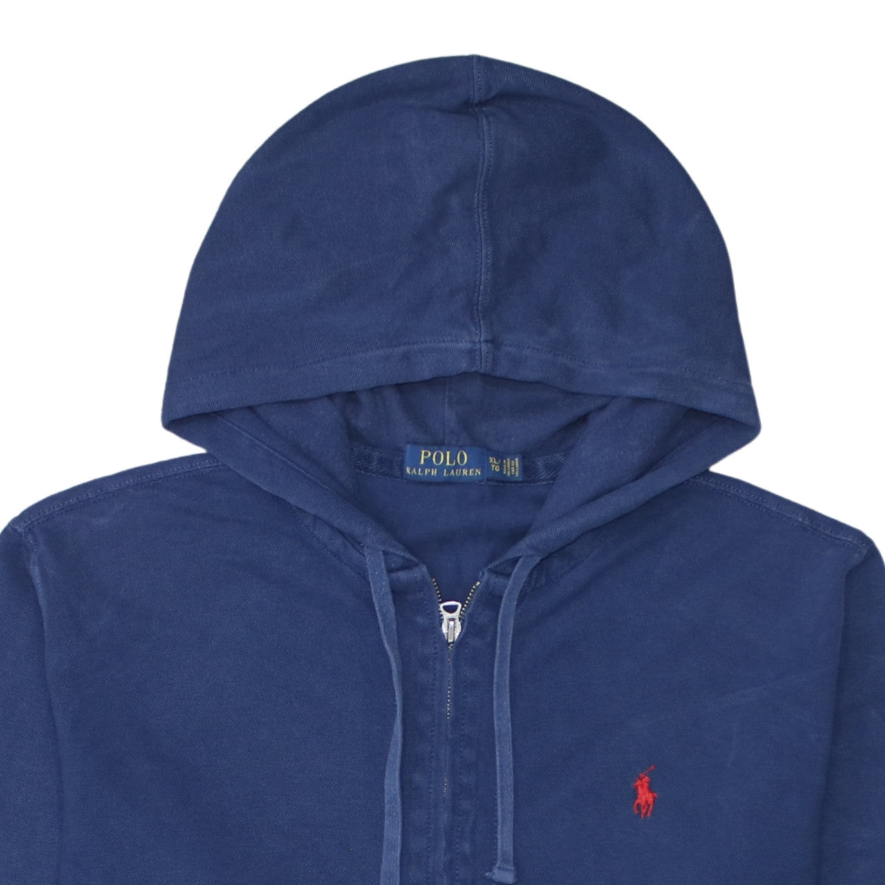 Polo Ralph Lauren Men's Blue Full Zip Hoodie XL Classic Cotton