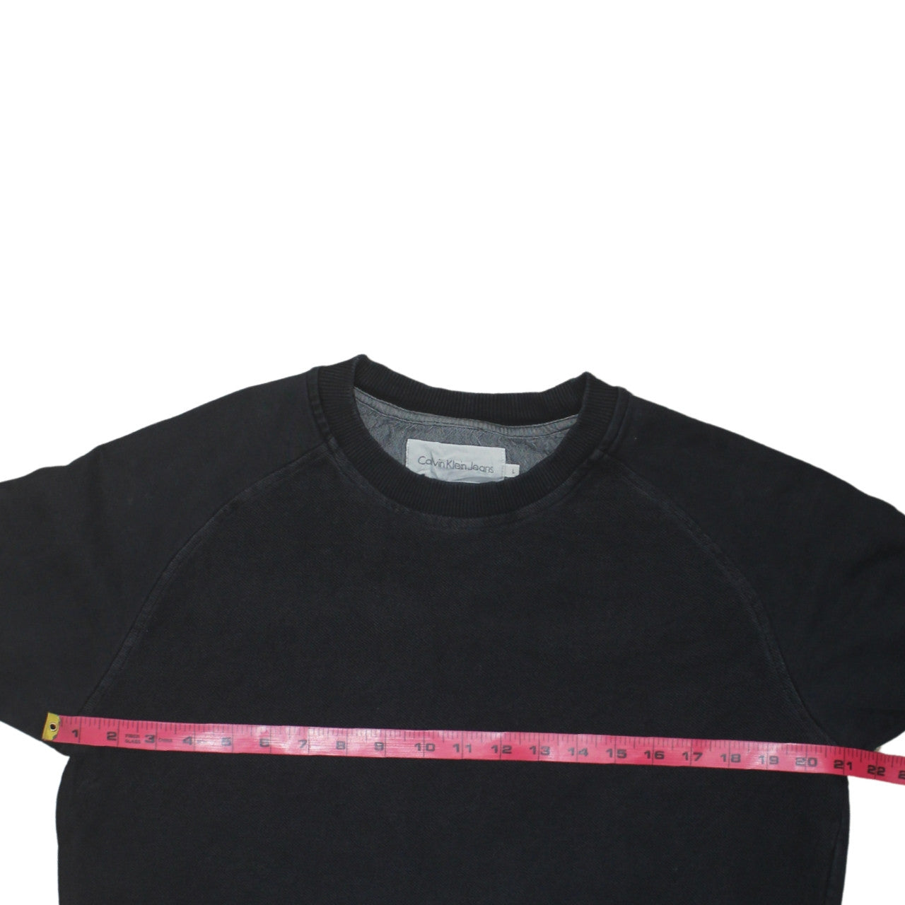 Calvin Klein Jeans Men’s Black Crew Neck Pullover Sweatshirt M
