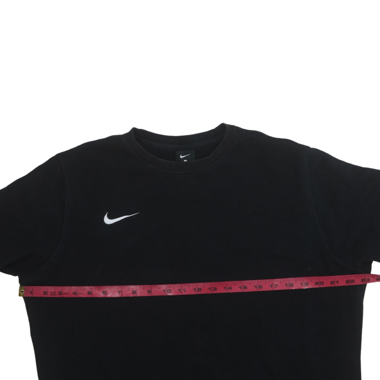 Nike Men's Black Pullover Sweatshirt L Logo Crew Neck Fleece