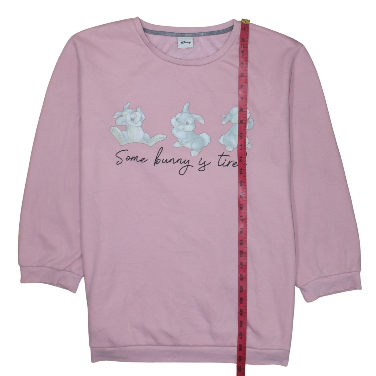 Disney Women Pink XL Pullover Sweatshirt Thumper Graphic Print