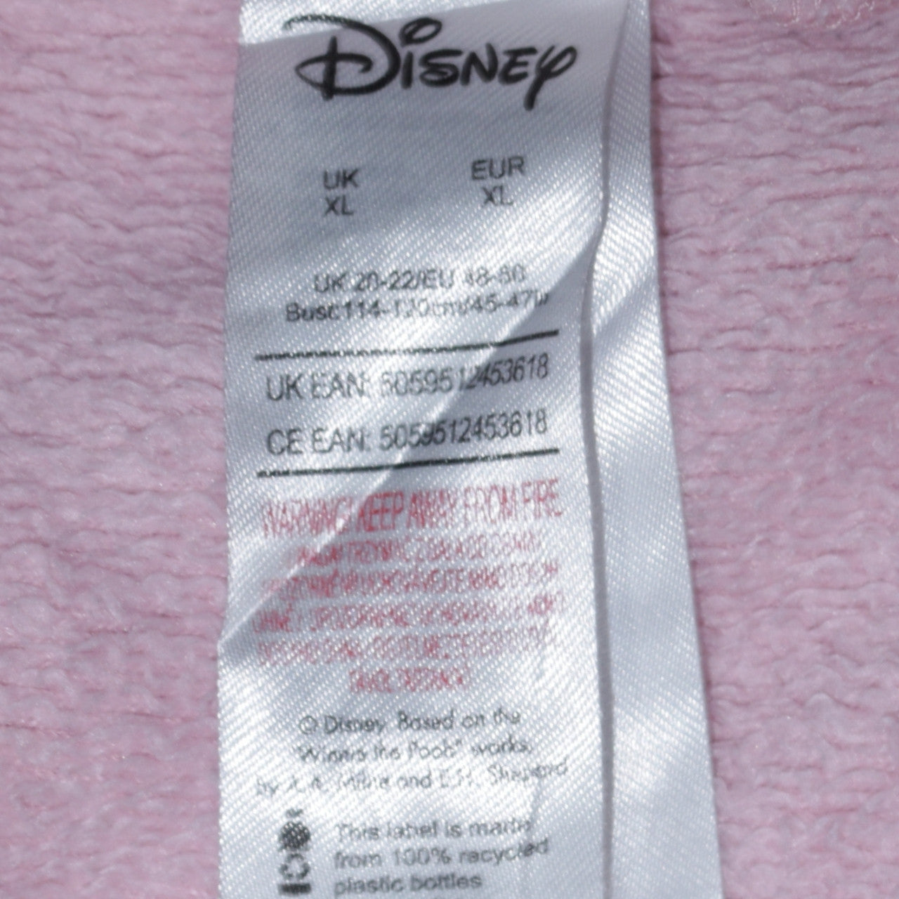 Disney Women Pink XL Pullover Sweatshirt Thumper Graphic Print