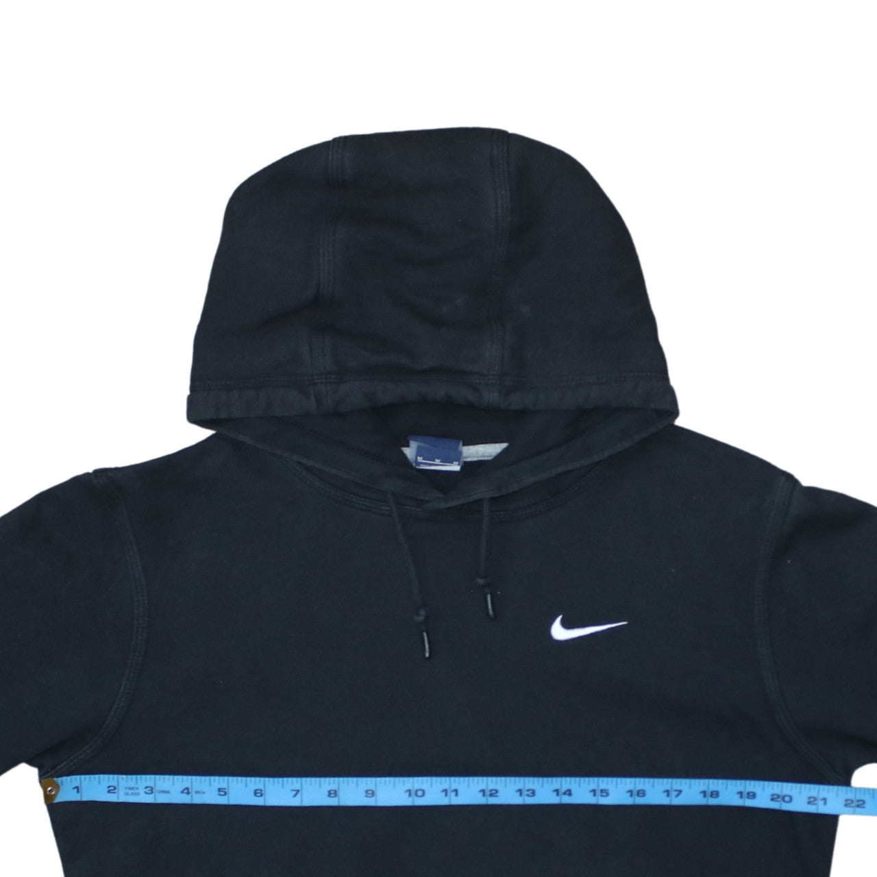 Nike Men’s Black Pullover Hoodie Medium Logo Hooded Sweatshirt