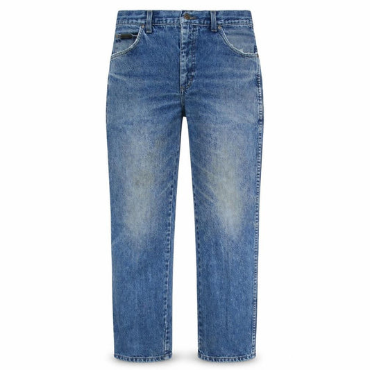 Wrangler Men's Blue Straight Leg Denim Jeans 34x32 Regular Fit