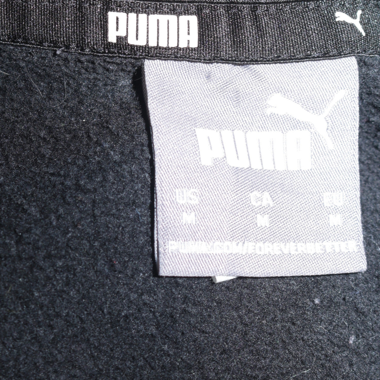 Puma Men’s Black Crew Neck Pullover Sweatshirt M