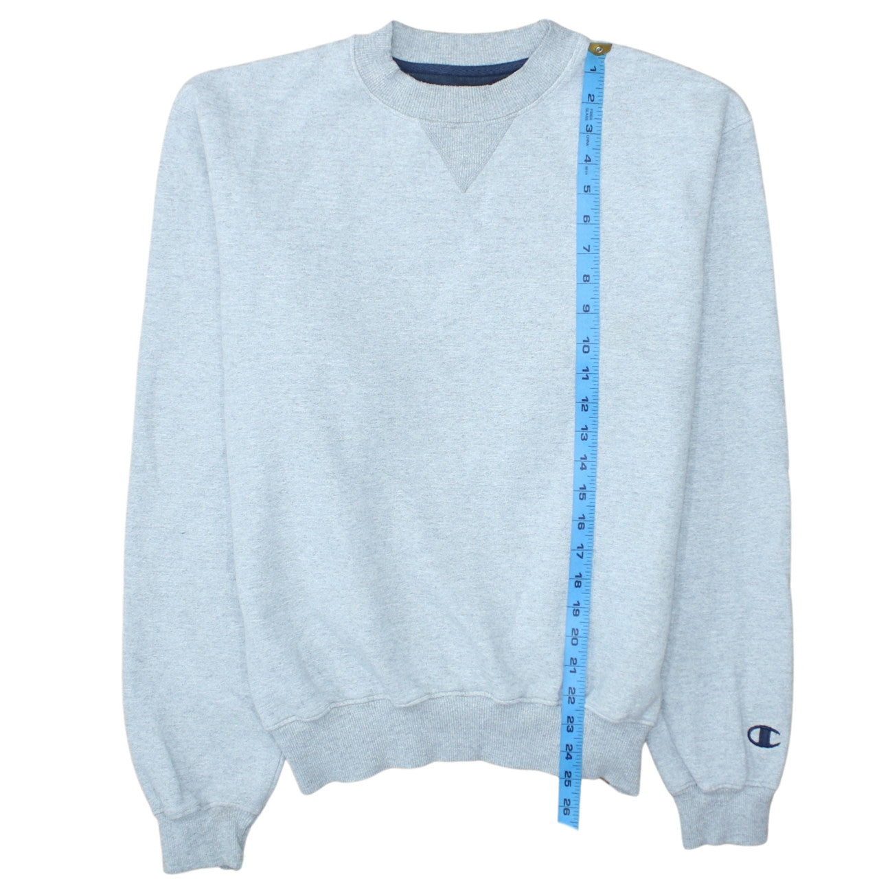 Champion Men's Grey Pullover Crew Neck Sweatshirt Size S