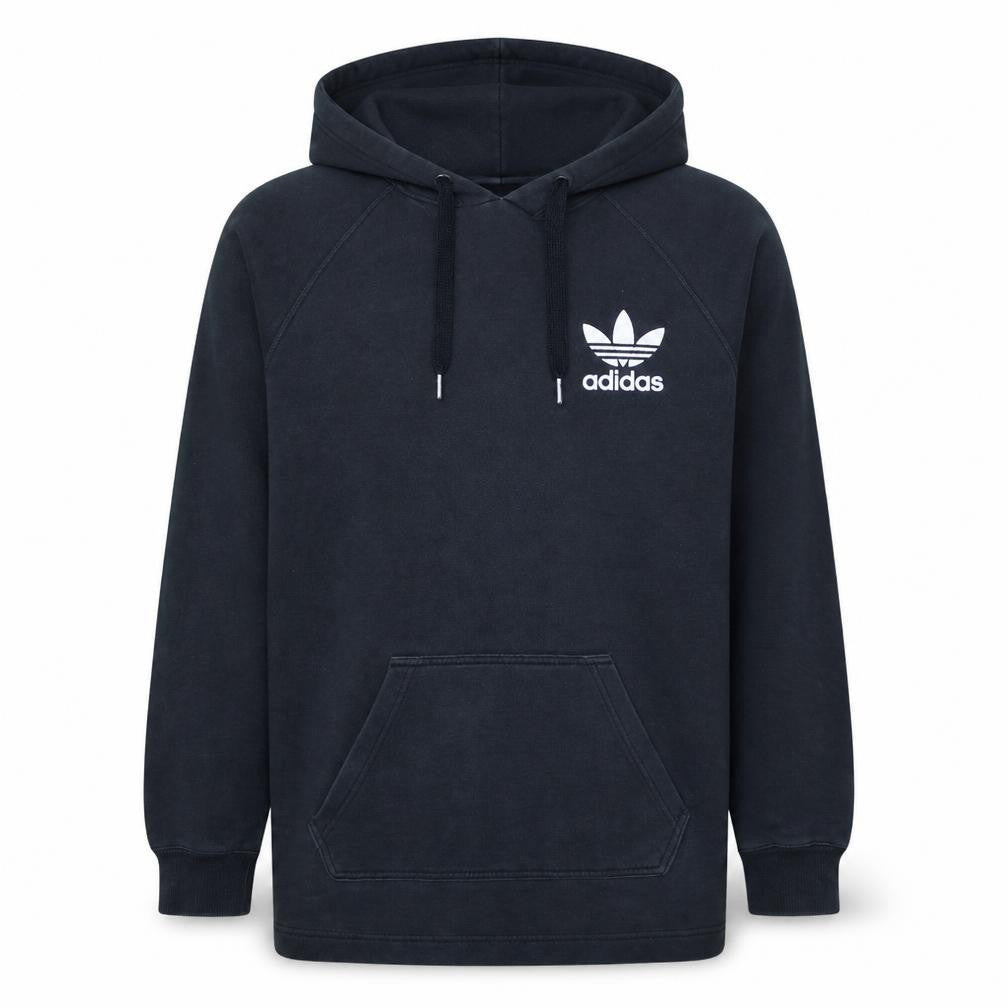 Adidas Men's Black Pullover Hoodie M Sports Fleece Sweatshirt