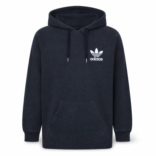 Adidas Men's Black Pullover Hoodie M Sports Fleece Sweatshirt