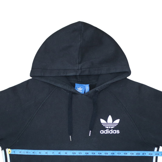Adidas Men's Black Pullover Hoodie M Sports Fleece Sweatshirt