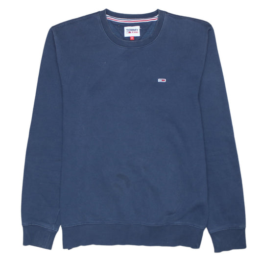 Tommy Jeans Men’s Blue Crew Neck Pullover Sweatshirt Size M