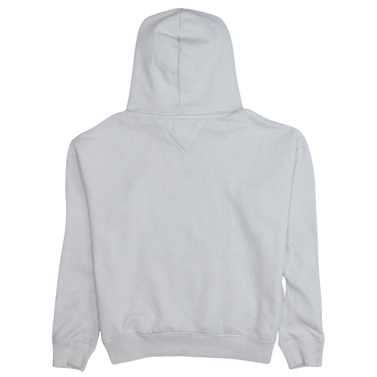 Tommy Jeans Men's White Hoodie M Pullover Graphic Logo Fleece