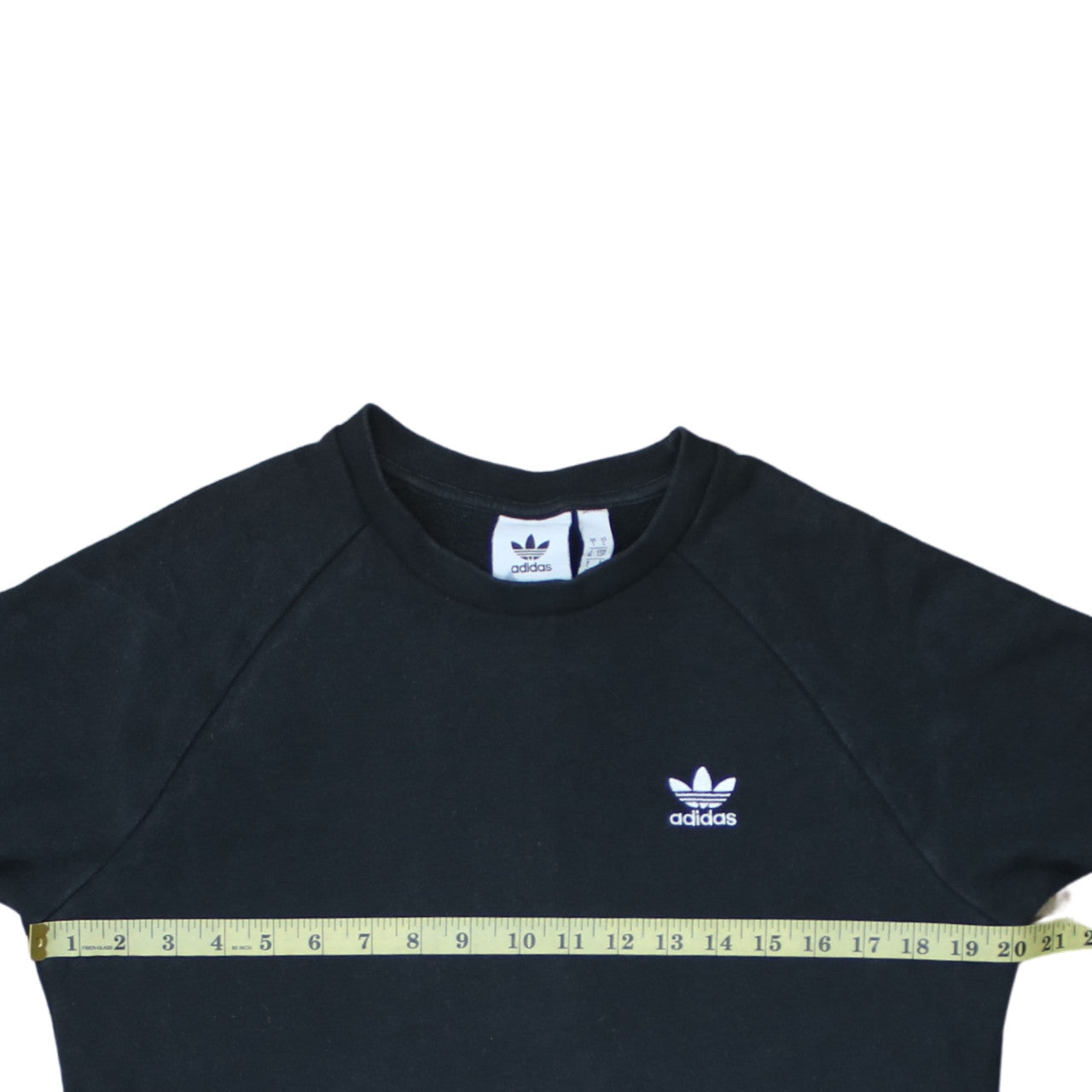 Adidas Men's Black Small Pullover Sweatshirt Crew Neck Logo Jumper