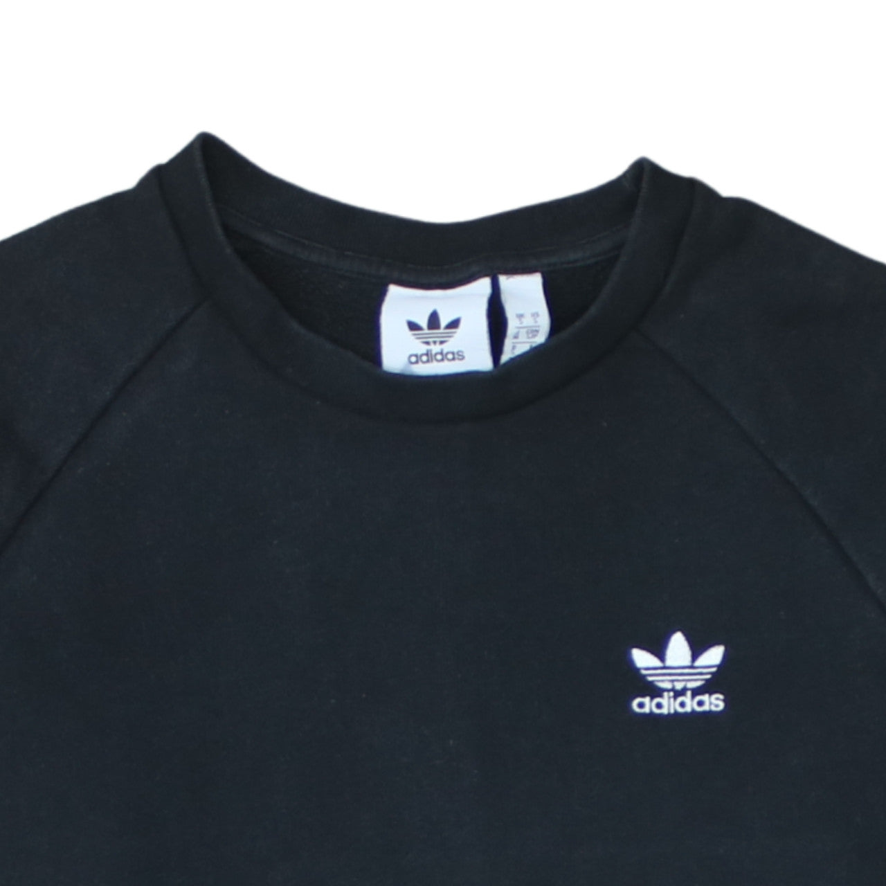 Adidas Men's Black Small Pullover Sweatshirt Crew Neck Logo Jumper