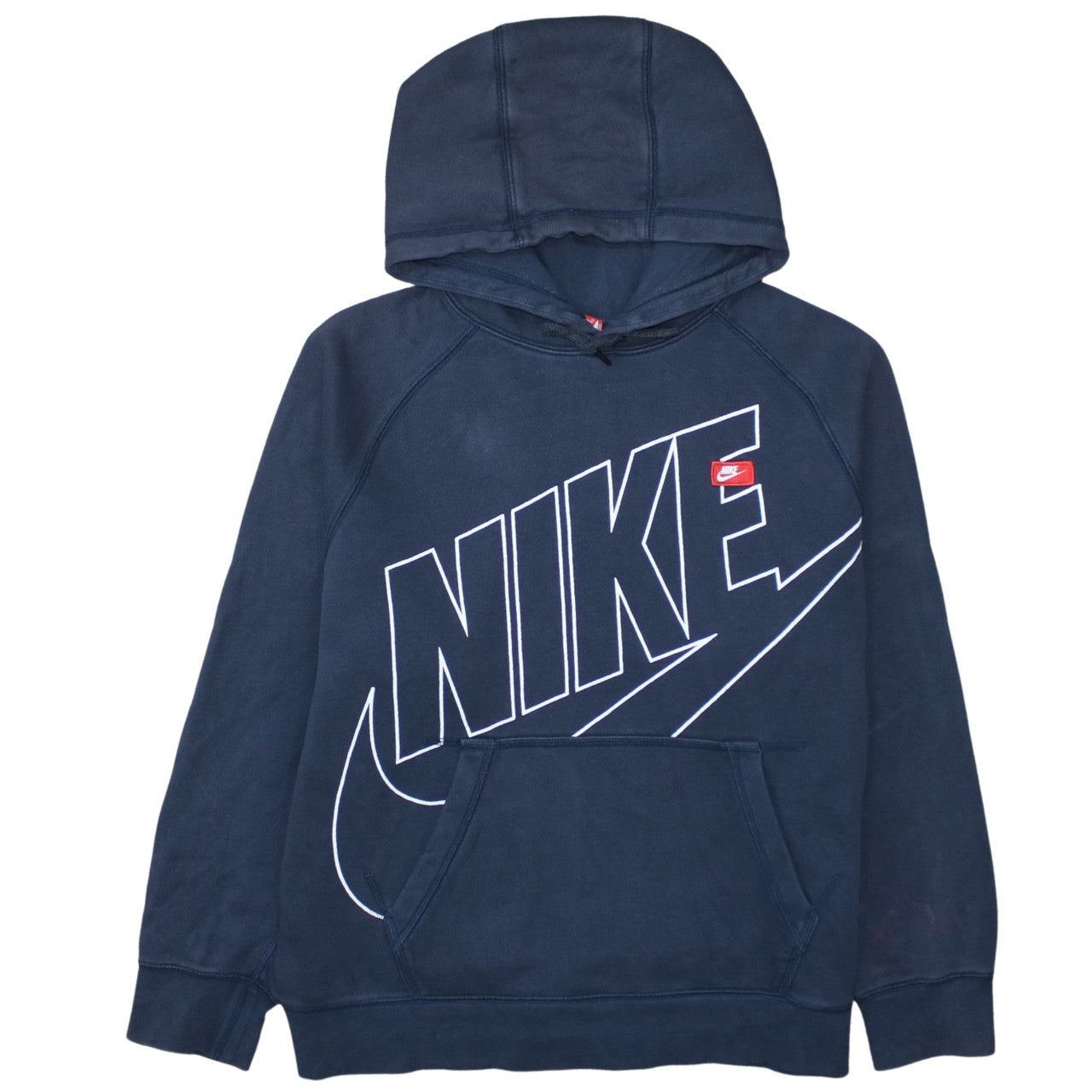 Nike Men's Blue Pullover Hoodie Large Graphic Sportswear
