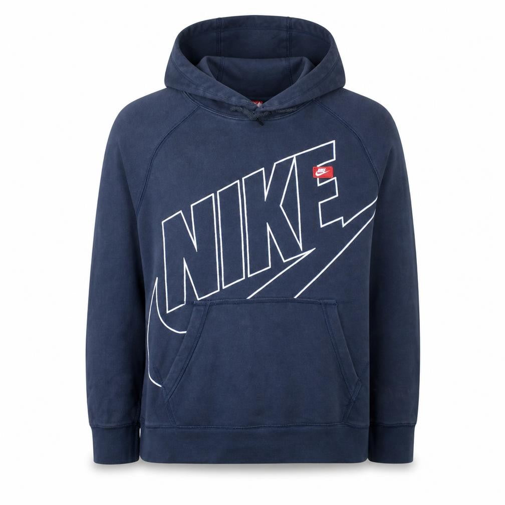 Nike Men's Blue Pullover Hoodie Large Graphic Sportswear