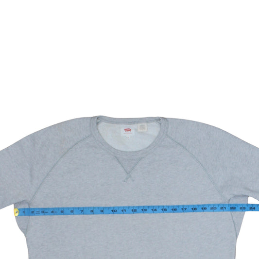 Levi's Men's Grey Crew Neck Pullover Sweatshirt M Regular Fit