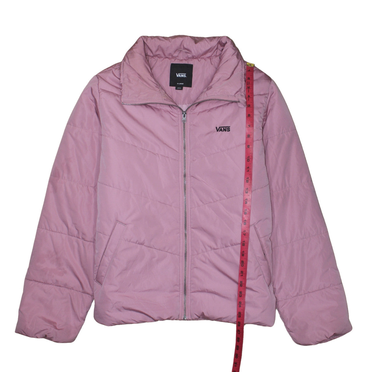 Vans Women’s Pink Puffer Jacket XL Lightweight Quilted Casual