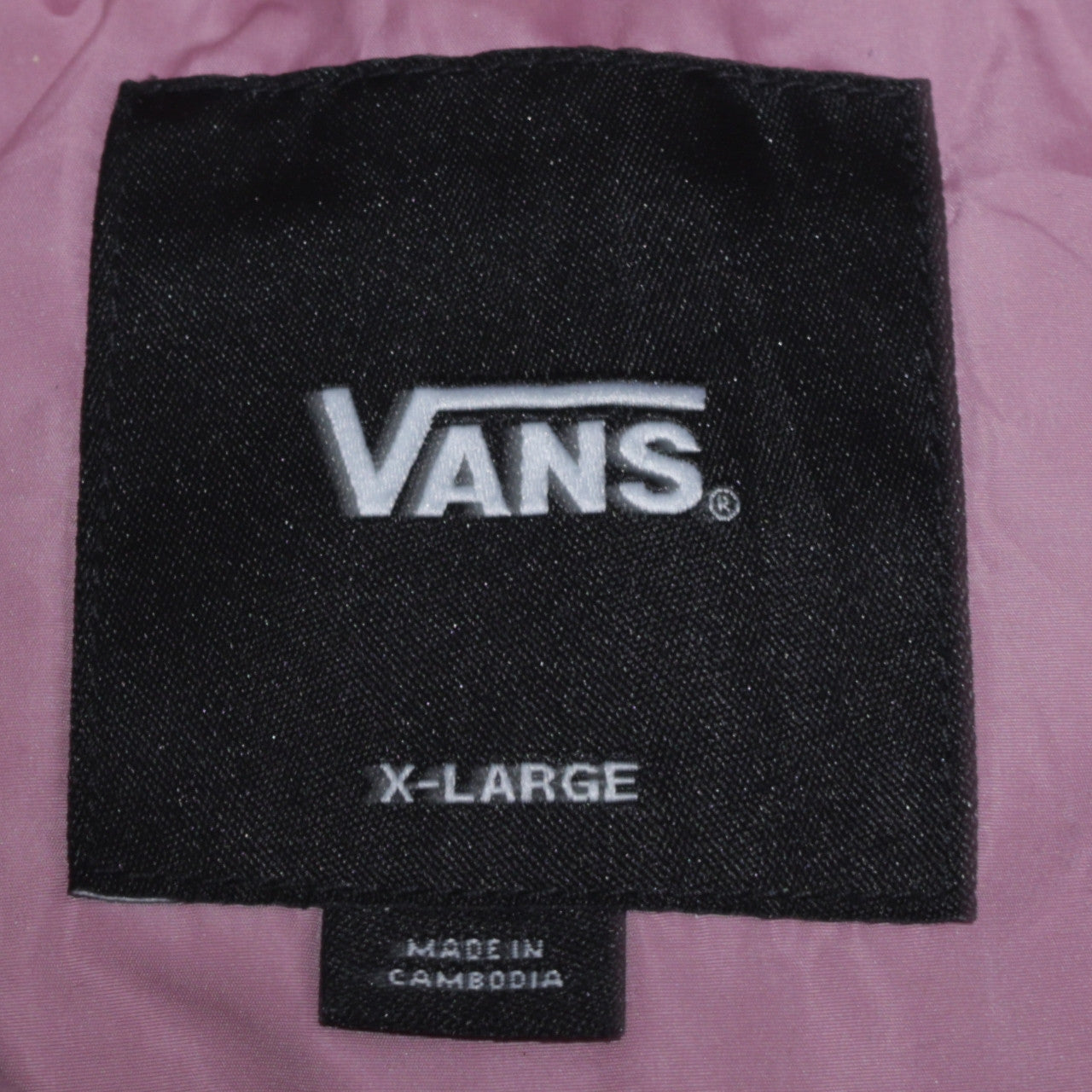 Vans Women’s Pink Puffer Jacket XL Lightweight Quilted Casual