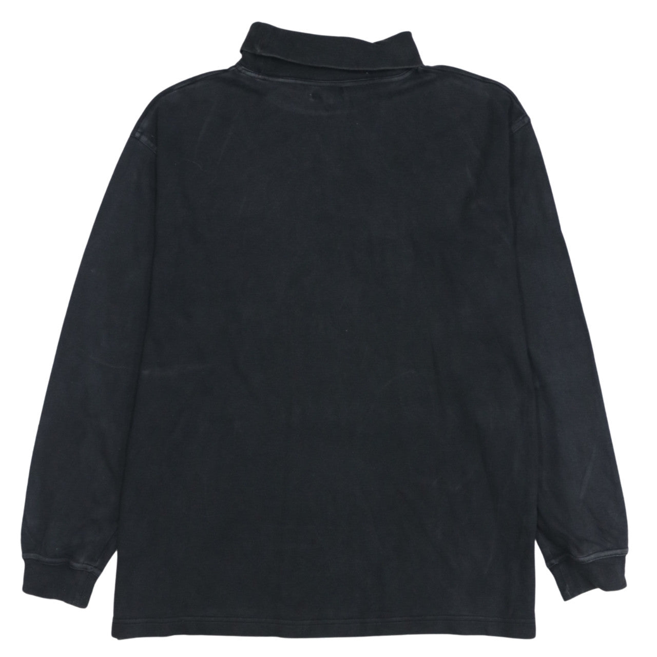 Schott NYC Men's Black Long Sleeve Roll Neck Cotton T-Shirt Size L