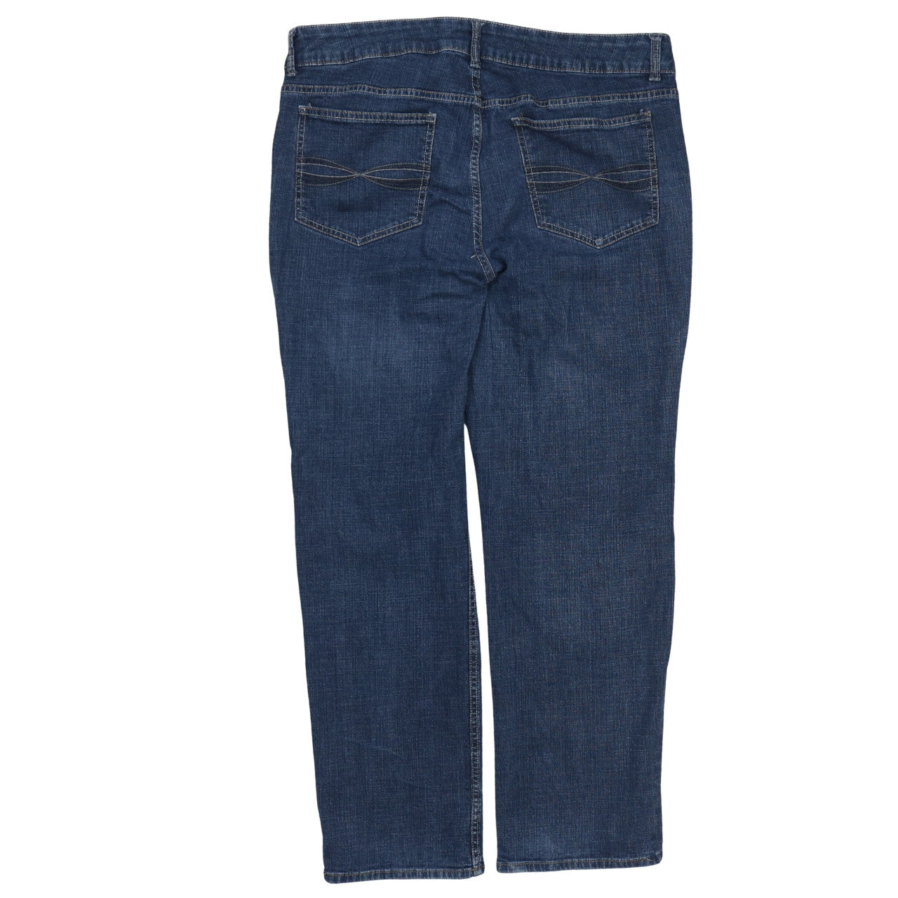 Lee Women’s Blue Mid Rise Straight Leg Stretch Jeans Size 18P