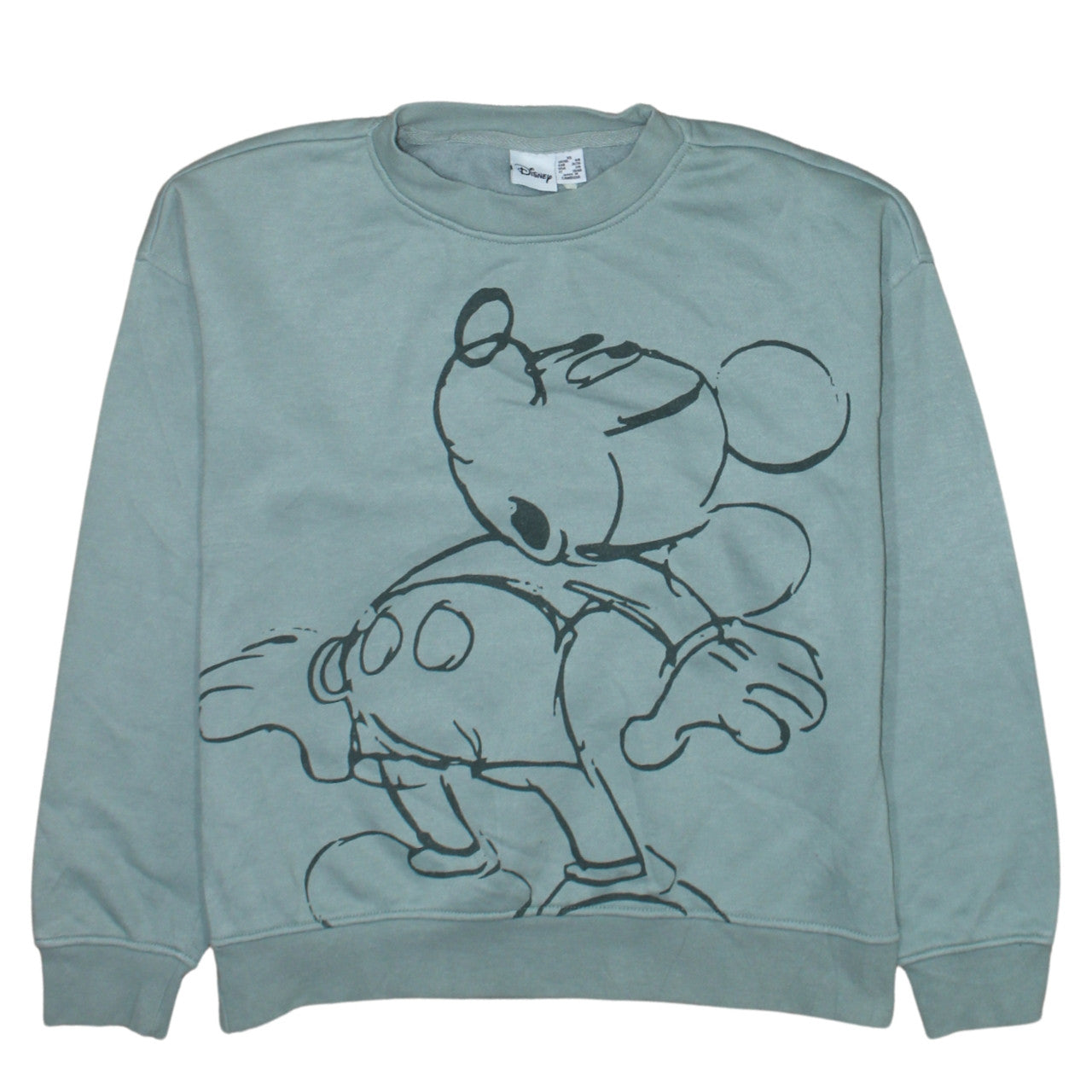 Disney Women’s Green Mickey Mouse Pullover Sweatshirt XS