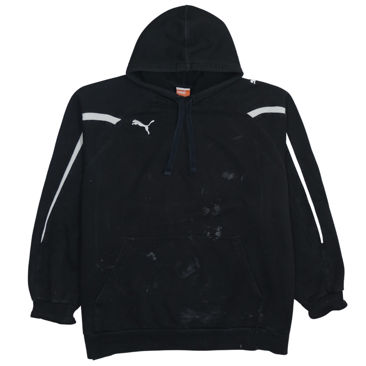 Puma Men's Black 3XL Pullover Hoodie Fleece Logo Sportswear