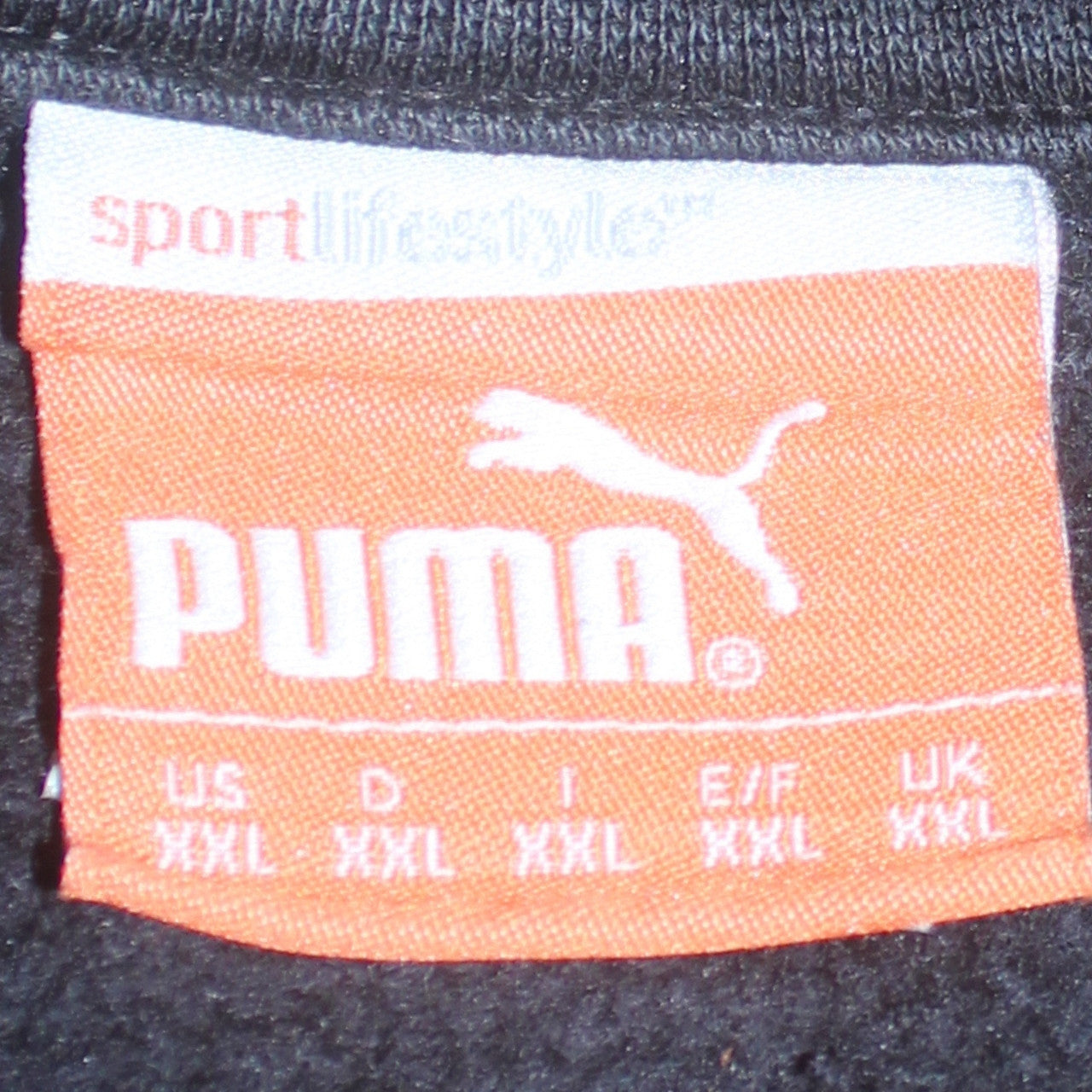 Puma Men's Black 3XL Pullover Hoodie Fleece Logo Sportswear
