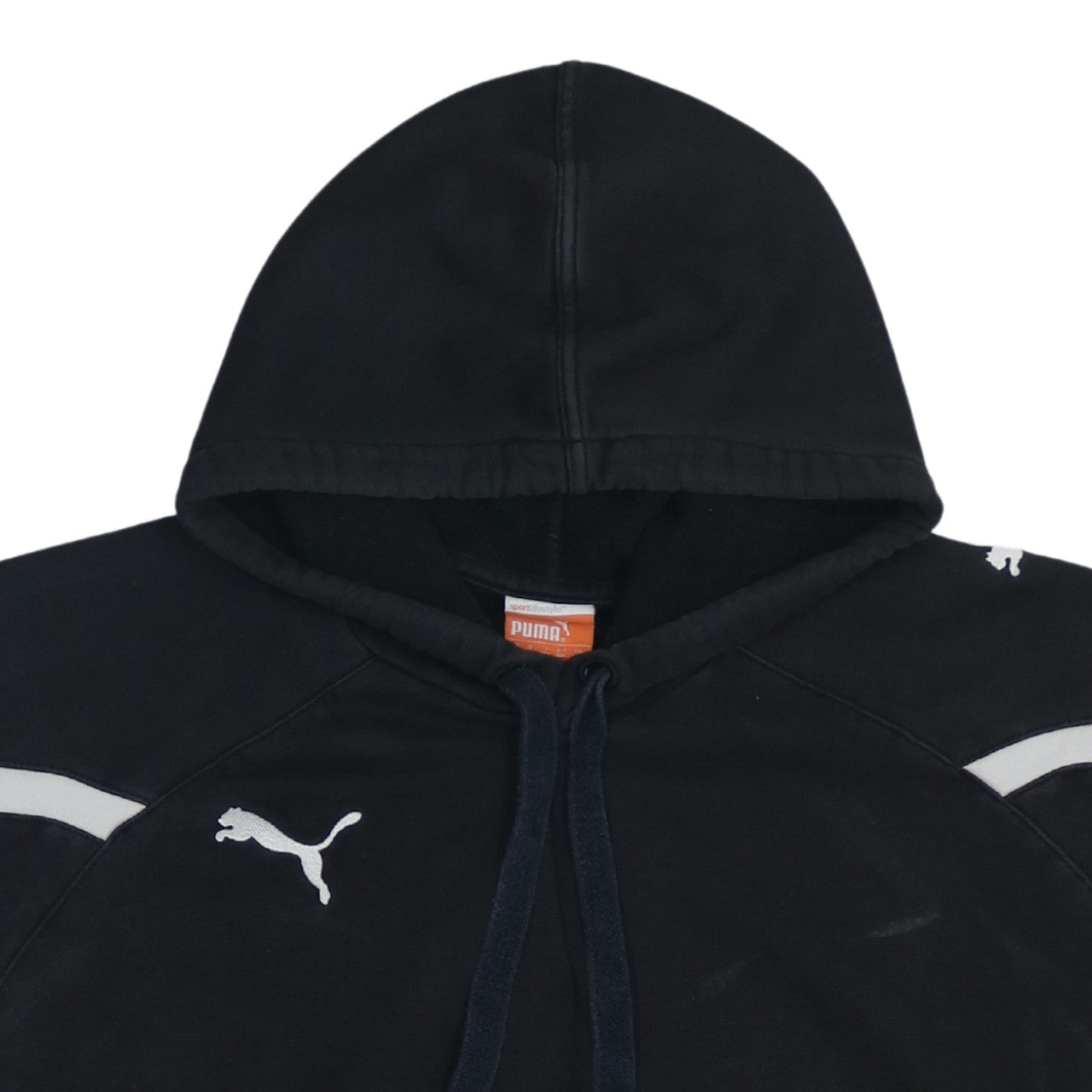 Puma Men's Black 3XL Pullover Hoodie Fleece Logo Sportswear