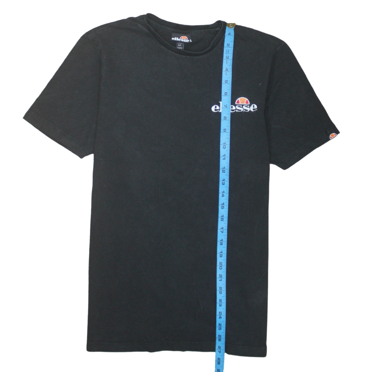 Ellesse Men’s Black Cotton Crew Neck Short Sleeve T-Shirt L